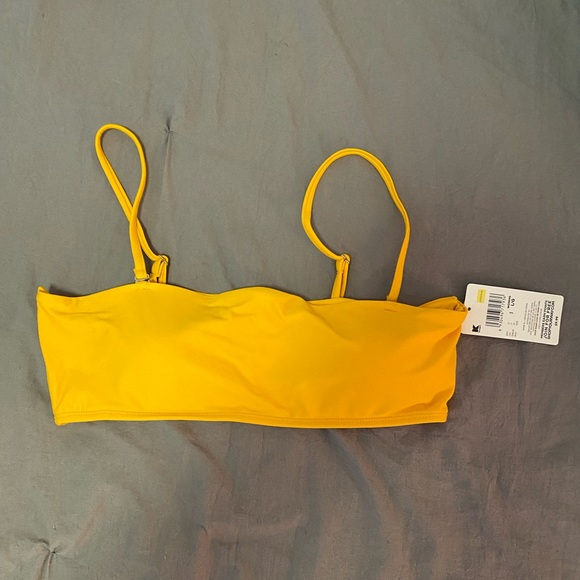 Islander Other - Yellow Bandeau Bikini Top